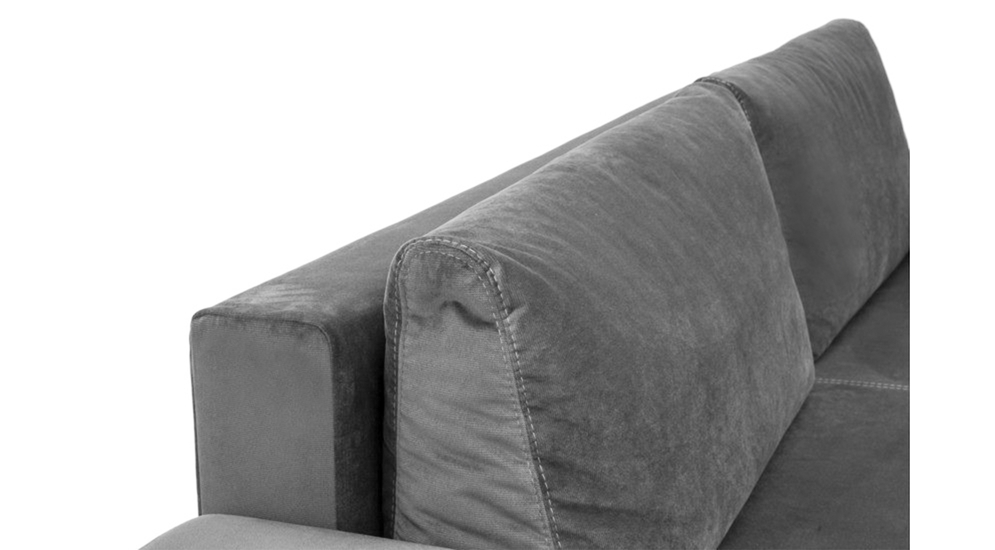 Sofa rozkładana grafitowa GENF