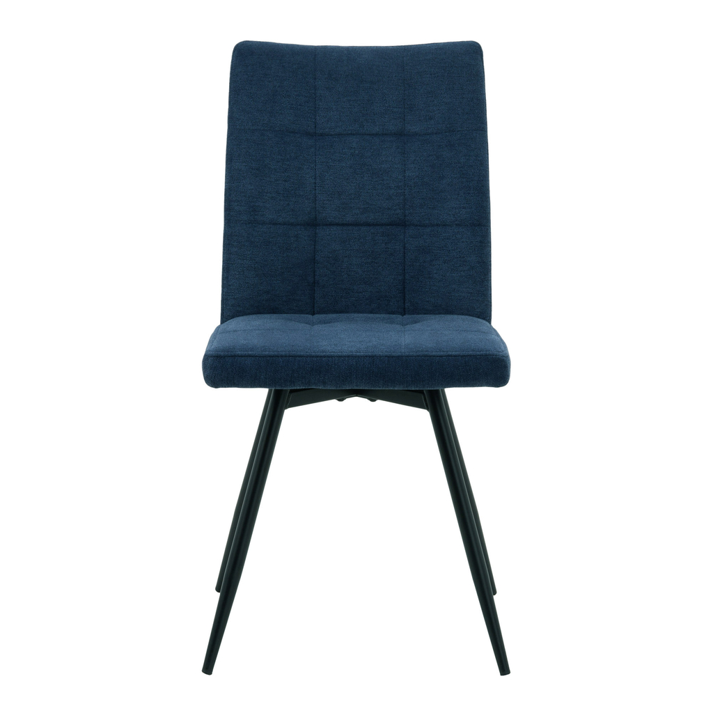 Krzesło obrotowe niebieskie FARN na metalowych nogach