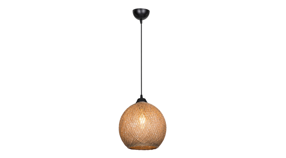 Lampy z rodziny YUMAK to modele oświetlenia wiszącego w kolorach kawowego brązu i czerni.