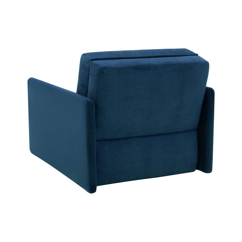 Sofa amerykanka niebieska 93 cm MIKE