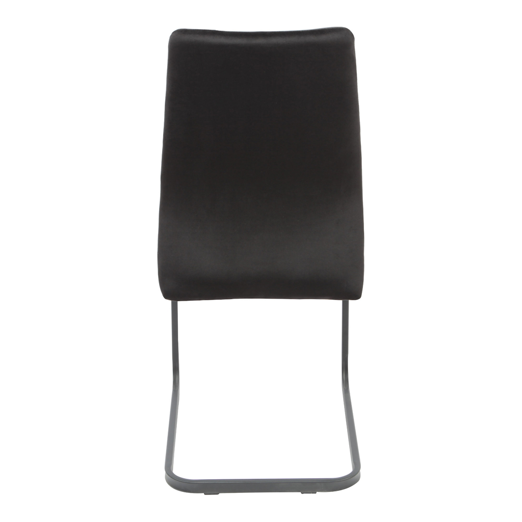 Krzesło tapicerowane czarne ARIBA 