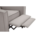 Fotel wypoczynkowy z funkcją relaks jasnoszary ZADBI