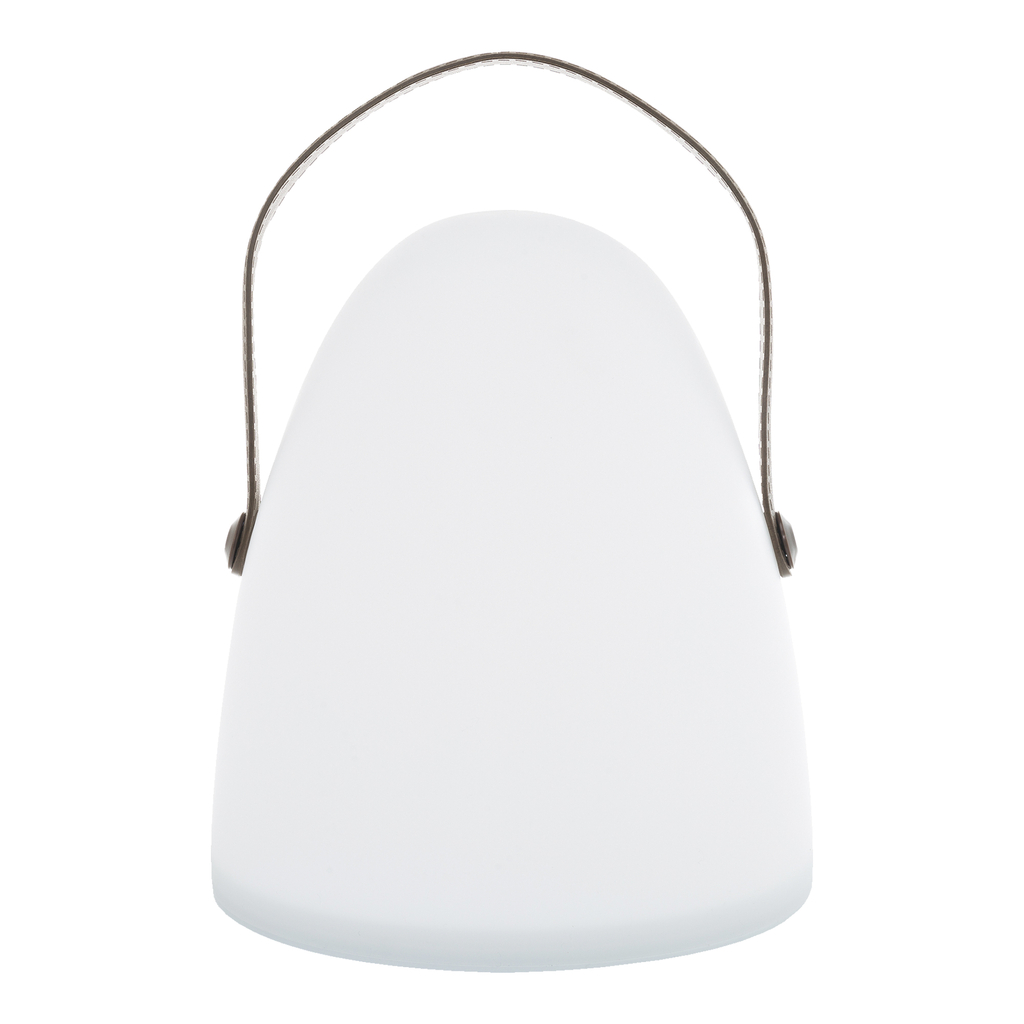 Lampa stołowa dekoracyjna LED biało-brązowa LUKA 30 cm