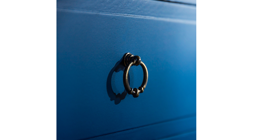 Klasyczna szafka nocna niebieska CLESS