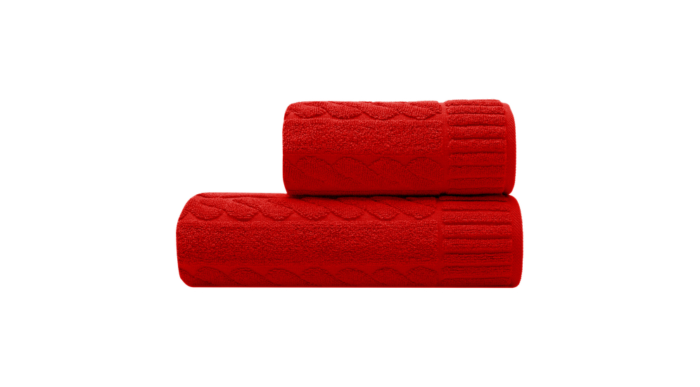 Ręcznik czerwony SKANDYNAWIA 50x90 cm