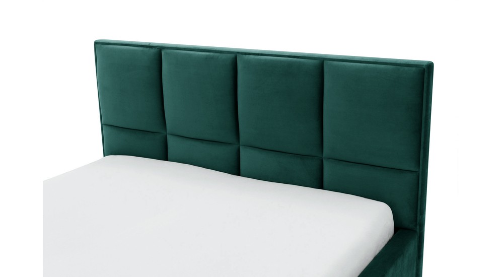 Łóżko zielone FABRIZZIO SQUERE P 160x200 cm