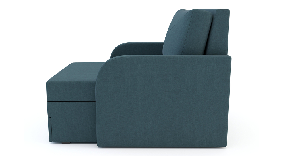 Sofa jednoosobowa rozkładana zielononiebieska FLOP