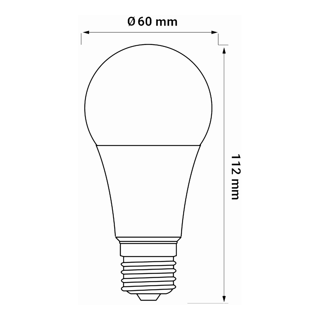 Żarówka LED E27 10,5W barwa neutralna ORO-ATOS-E27-A60-10,5W-DW