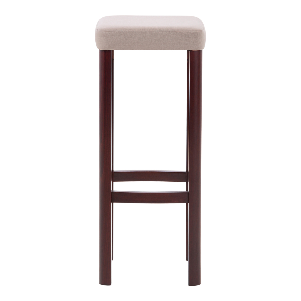 Krzesło barowe tapicerowane taupe USAMA