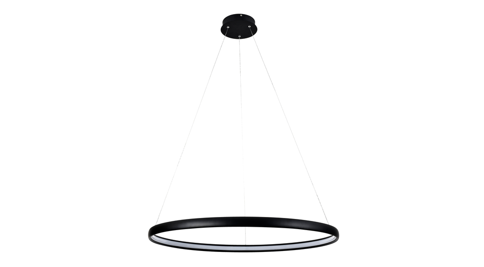 Lampa wisząca LED czarna CARLO 80 cm