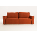 Sofa rozkładana 3-osobowa ceglasta METIS