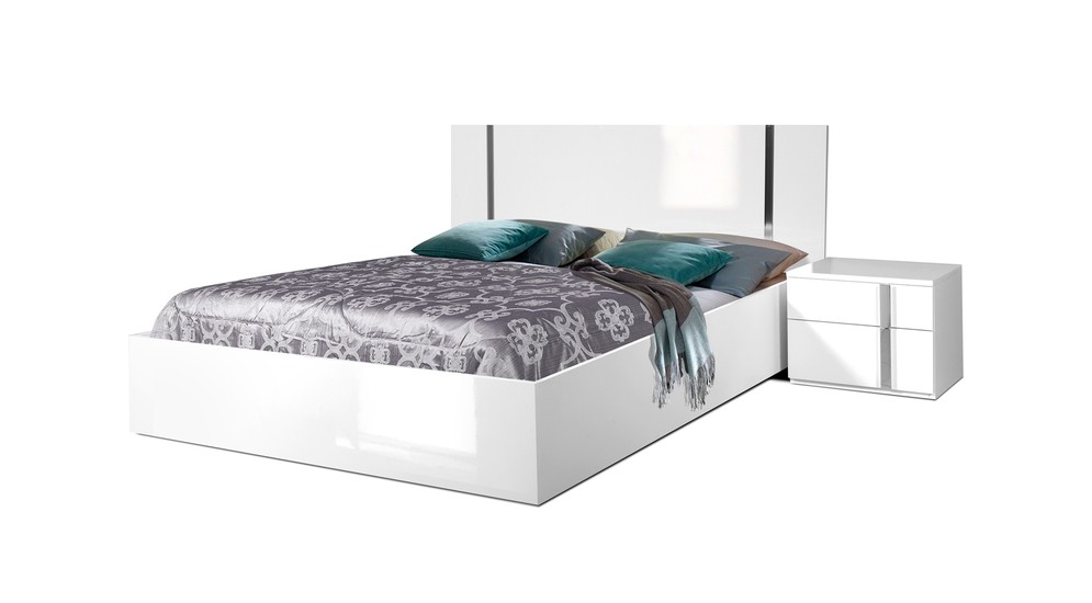 Łóżko z pojemnikiem i stelażem CARLA 160x200 cm