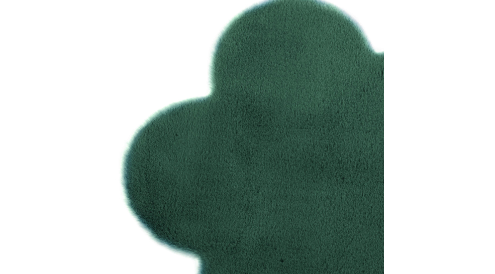 Dywanik w kształcie kwiatka zielony NEBBIA 60x60 cm