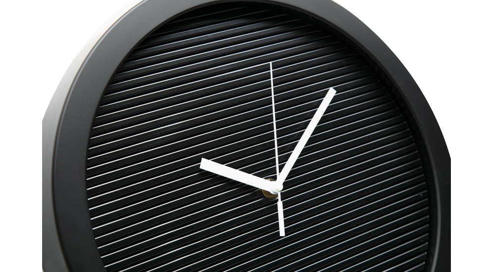 Zegar ścienny czarny 30,5 cm