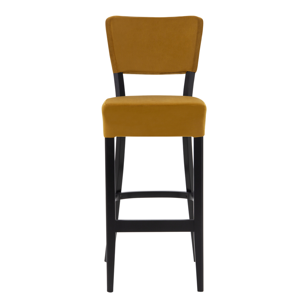 Krzesło barowe musztardowe RYAN