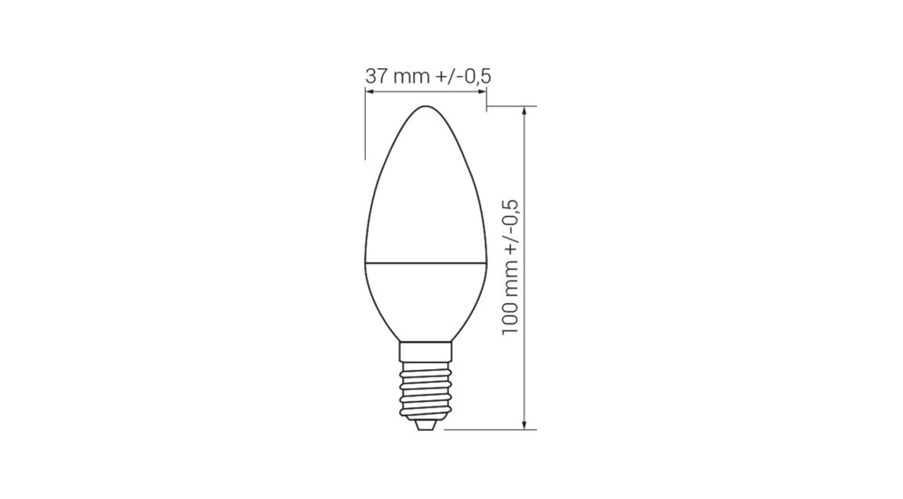 Żarówka LED E14 8W barwa neutralna ORO-E14-C37-TOTO-8W-DW