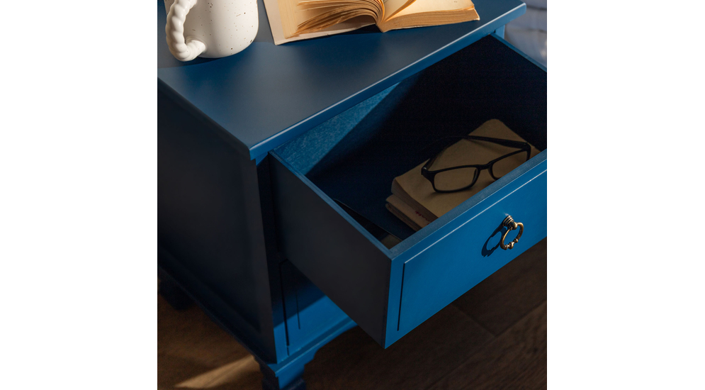 Klasyczna szafka nocna niebieska CLESS