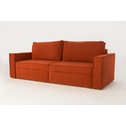 Sofa rozkładana 3-osobowa ceglasta METIS