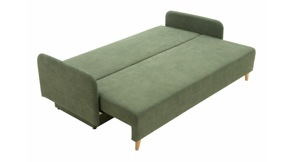 Sofa rozkładana 3-osobowa zielona TAMPA