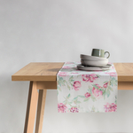 Bieżnik na stół w różowe kwiaty GARDENIC 40x120 cm