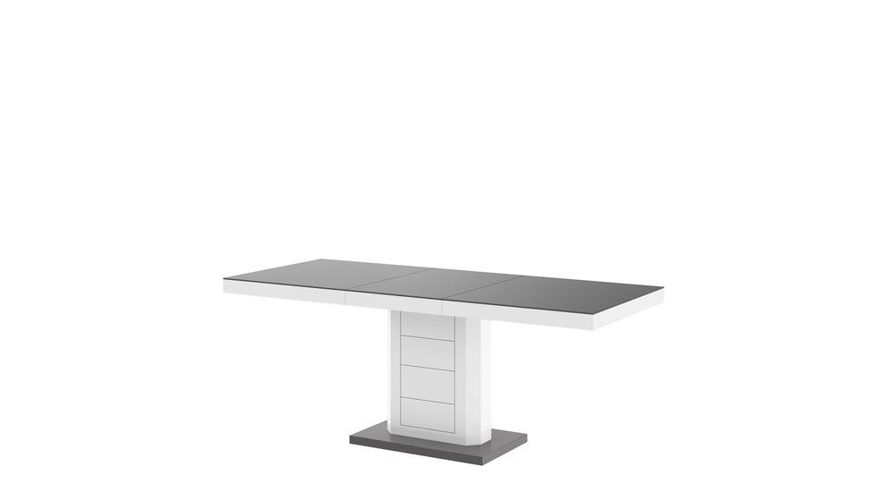 Stół rozkładany LIMENA MAT szary / biały