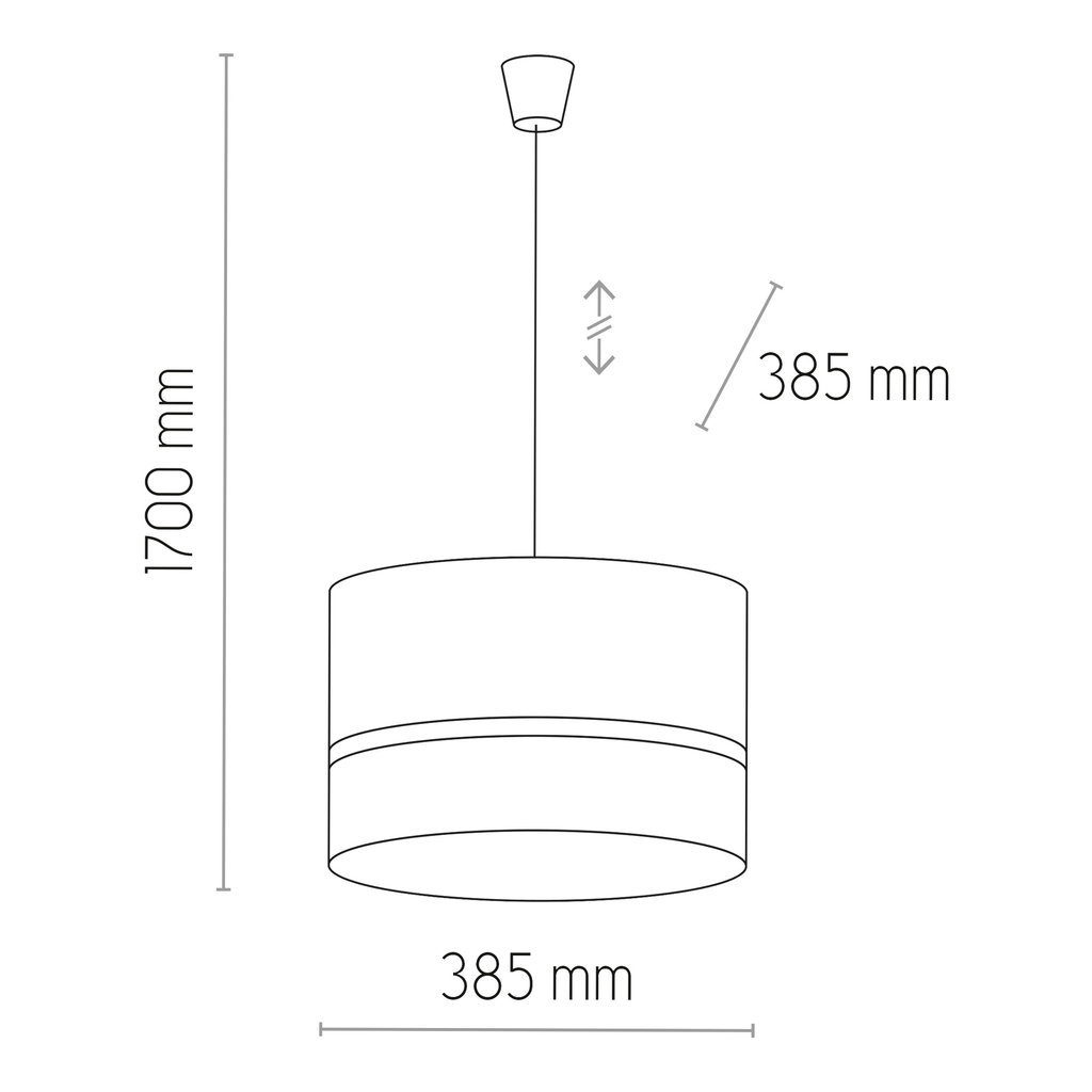 Lampa wisząca z rattanem biała PAGLIA 38,5 cm