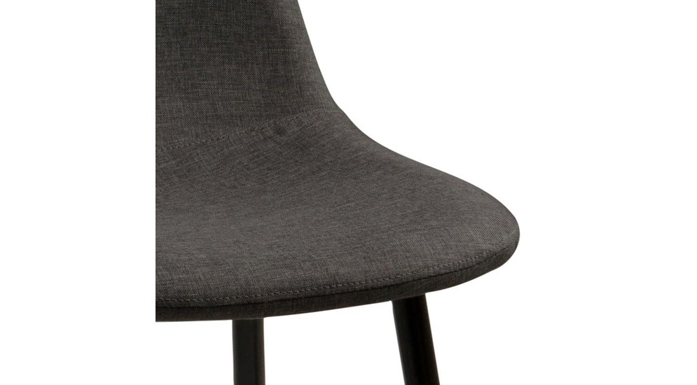 Krzesło tapicerowane ciemnoszare NINA