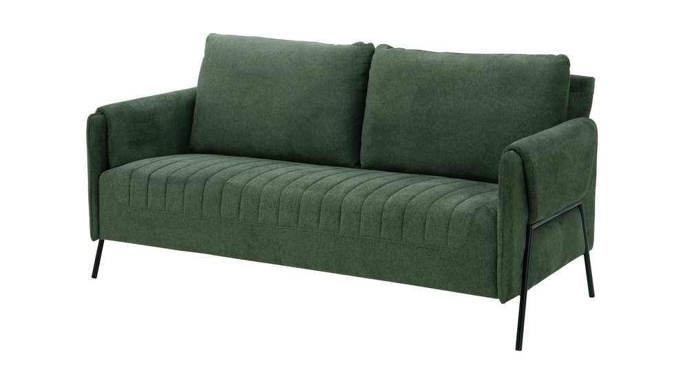 Sofa 2-osobowa zielona RENKA