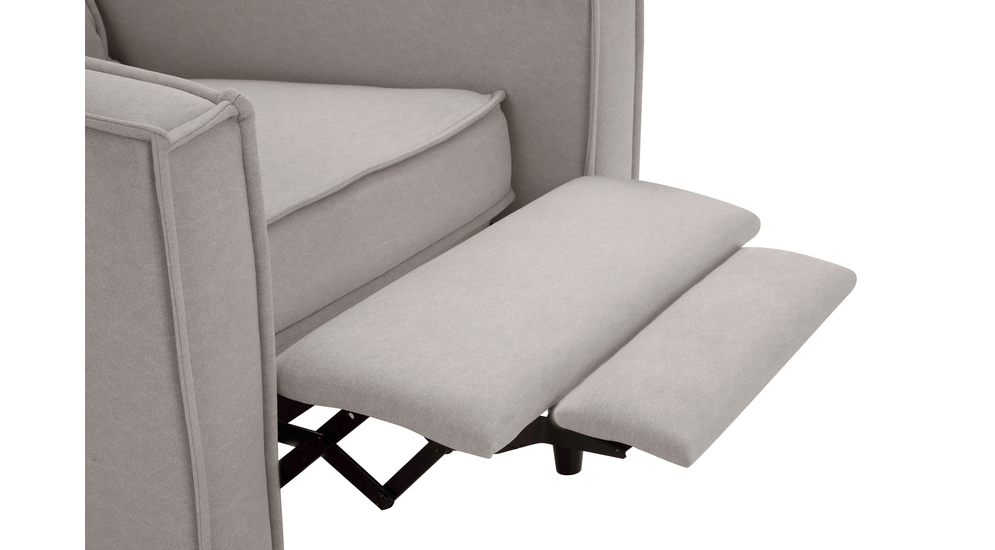 Fotel wypoczynkowy z funkcją relaks jasnoszary ZADBI