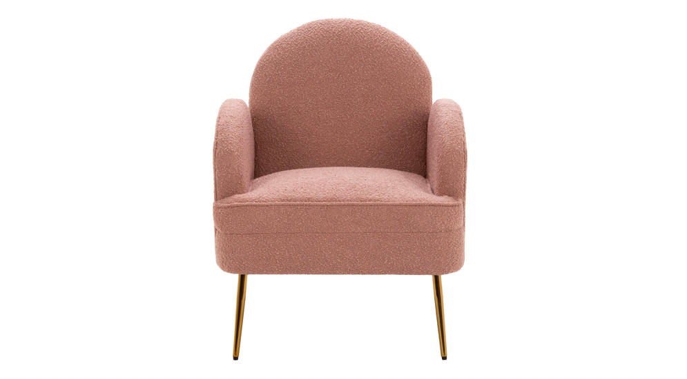 Fotel MIDNI w różowym kolorze.
