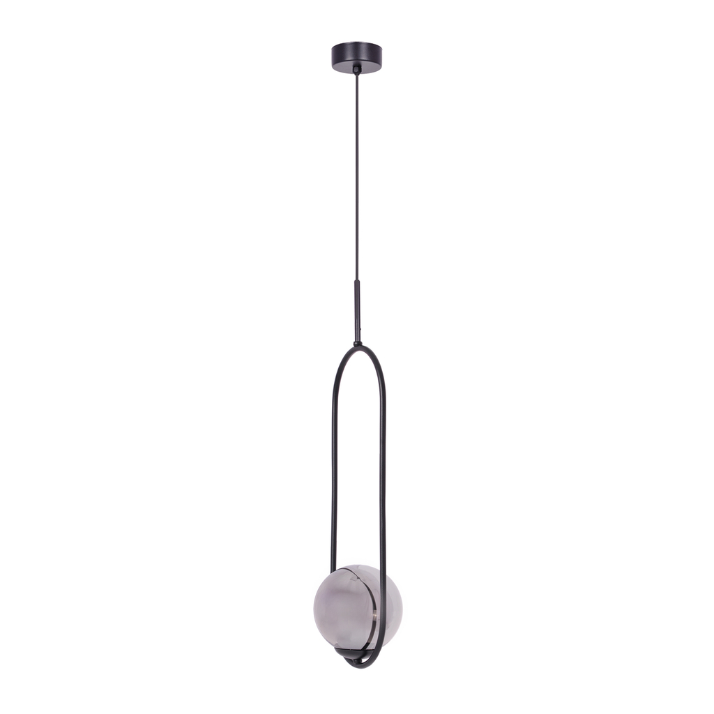 Wysokość zawieszenia lampy DAVOS można dostosować regulując przewód przy podsufitce. Maksymalna długość zawieszenia lampy wynosi 100 cm.