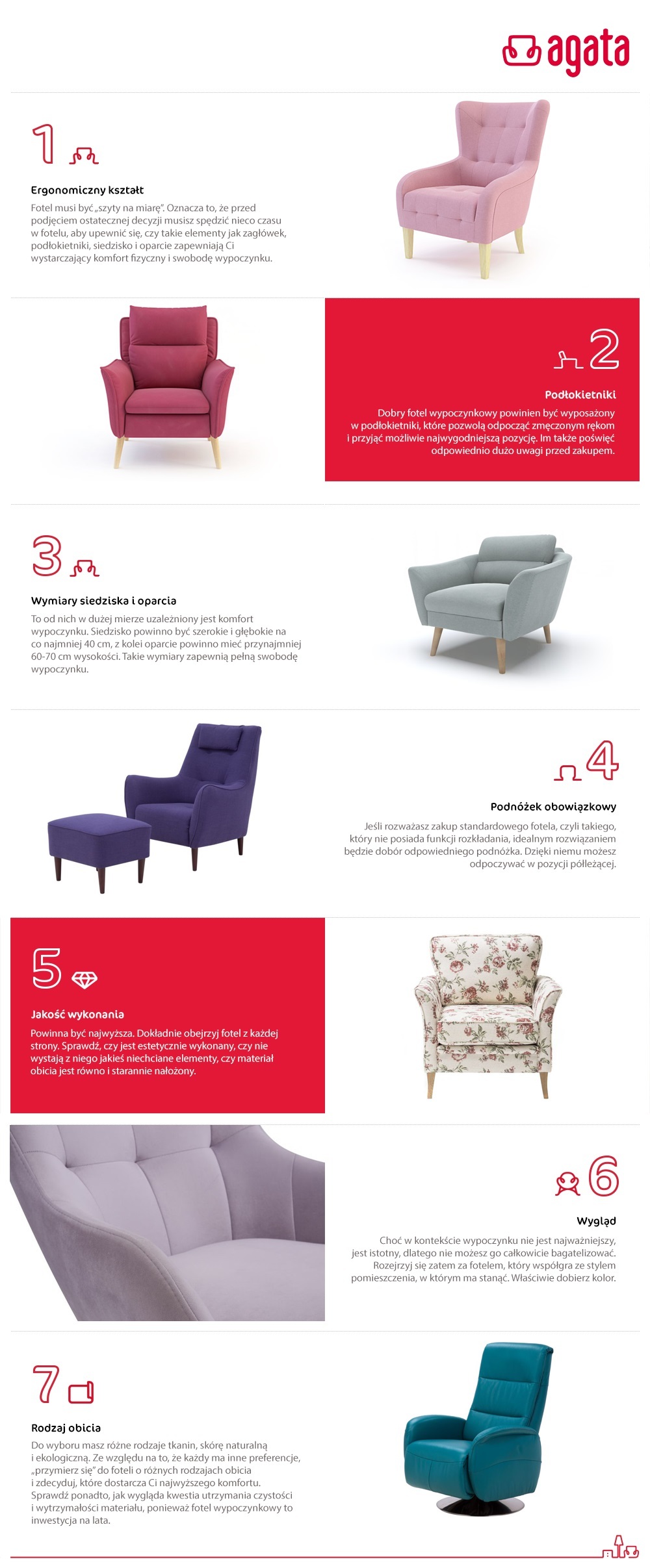Jak wybrać idealny fotel wypoczynkowy infografika