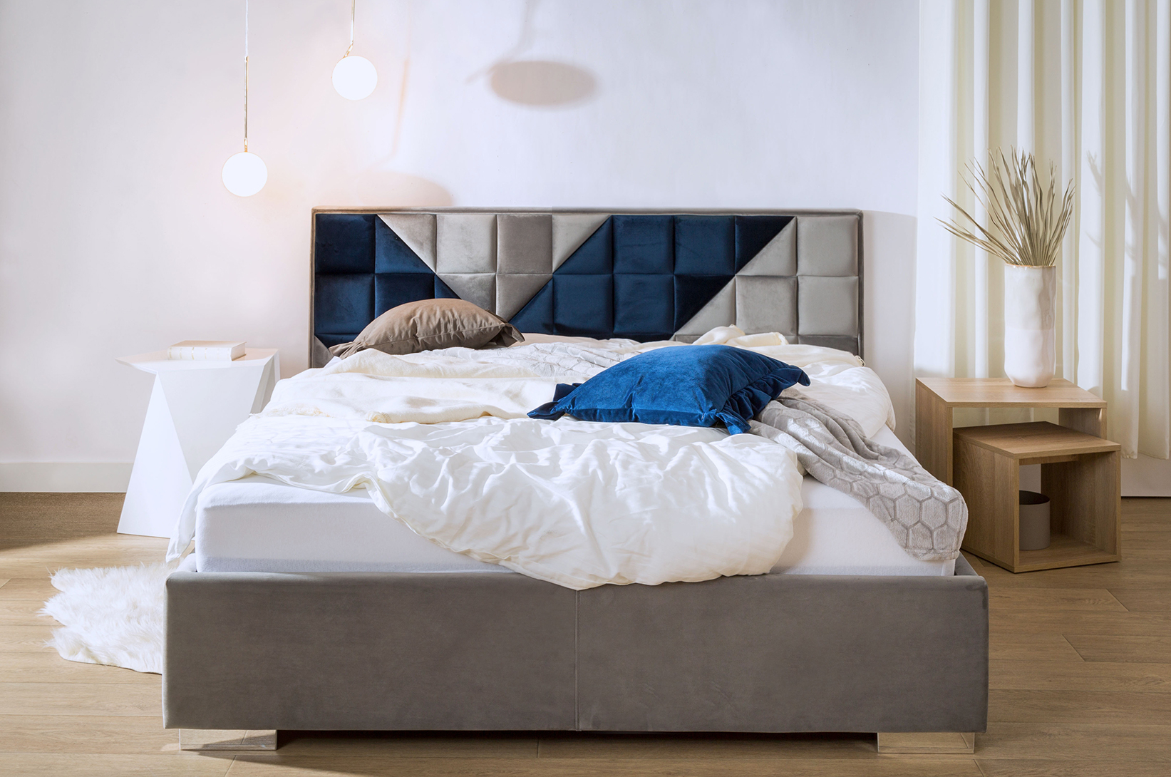 Sypialnia w stylu amerykańskim - łóżko modułowe