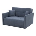 Mała sofa niebieska 126 cm LEO II