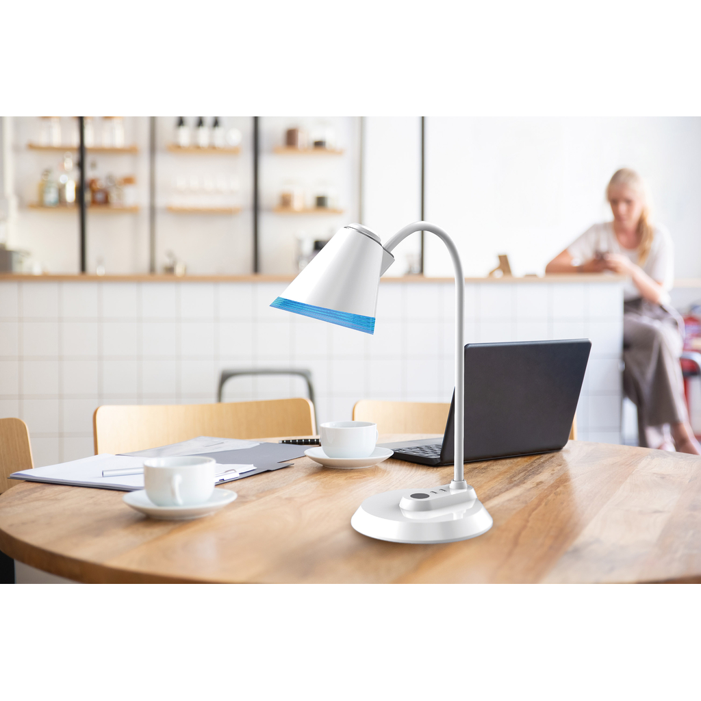Lampa biurkowa LED biała MICO