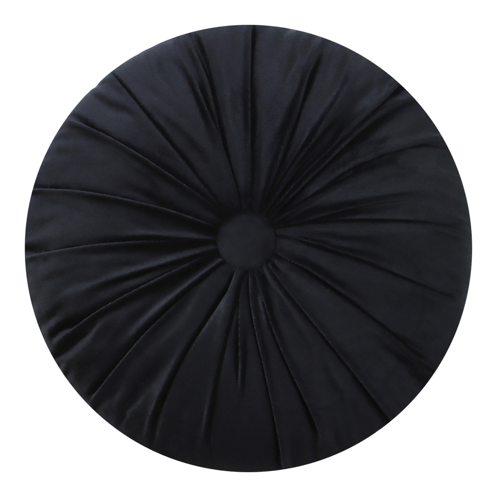 Poduszka dekoracyjna czarna SELMA 40 cm do salonu lub sypialni.