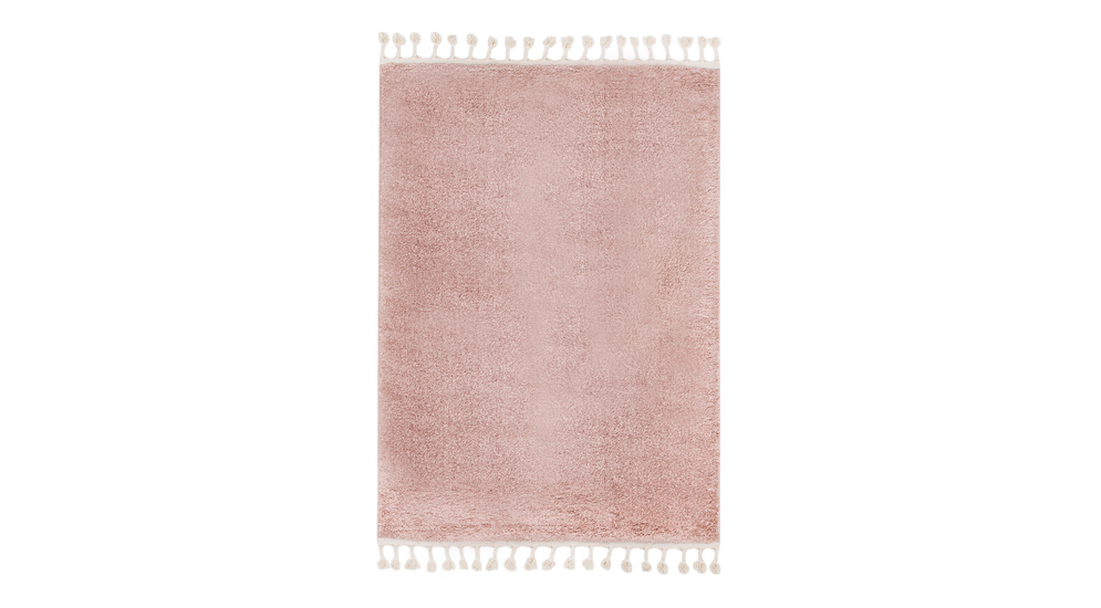 Dywan z frędzlami różowy ALASKA 120x170 cm
