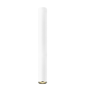 Lampa sufitowa długa tuba biało-złota LOYA 55 cm