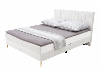 Łóżko kontynentalne z toperem CINDY FUNDAMENTO 160x200 cm