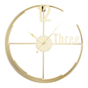 Zegar ścienny metalowy złoty 45,7 cm