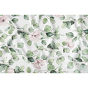 Obrus plamoodporny w zielone kwiaty 140x280 cm