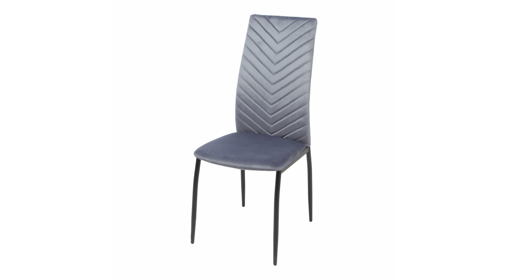 Krzesło tapicerowane jasnoszare ADATO