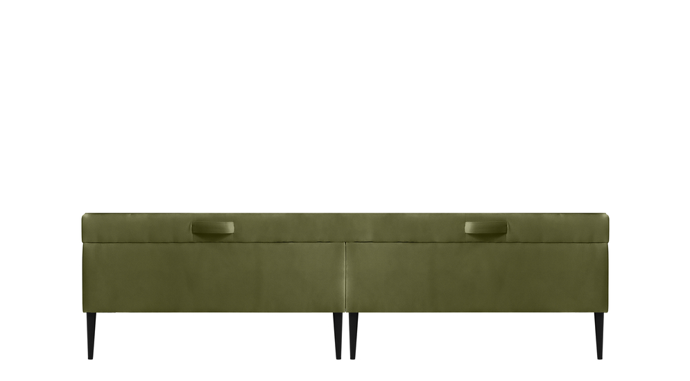 Łóżko zielone DONNA FIR 160 cm