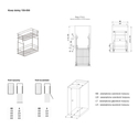 Kosz dolny cargo mini do kuchni metal grafit 15/2 (10/MZMF) INSIDE