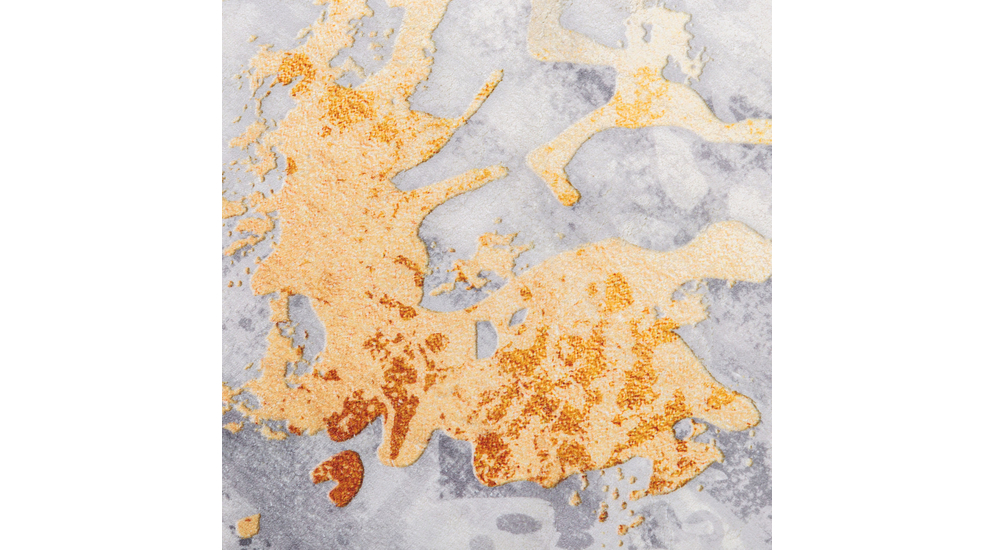 Dywan abstrakcyjny ze złotym deseniem NOMAD 120x170 cm