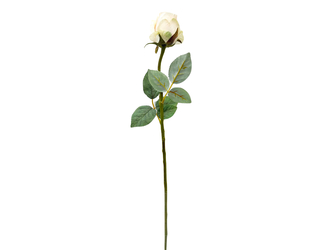 Sztuczny kwiat ecru RÓŻA 59 cm