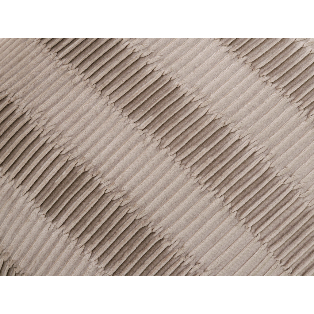 Poduszka dekoracyjna welurowa beżowa FALTEN 50x50 cm