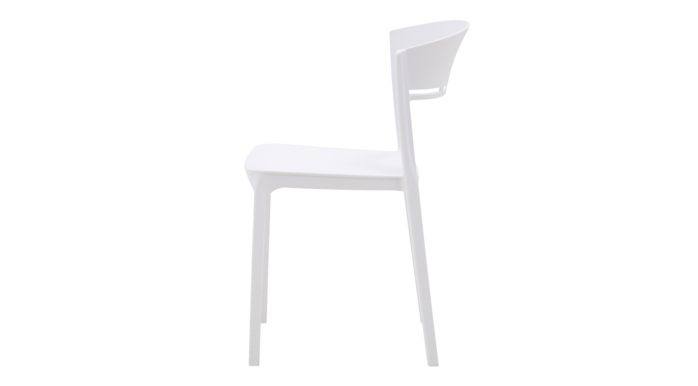 Krzesło do jadalni białe KNITT