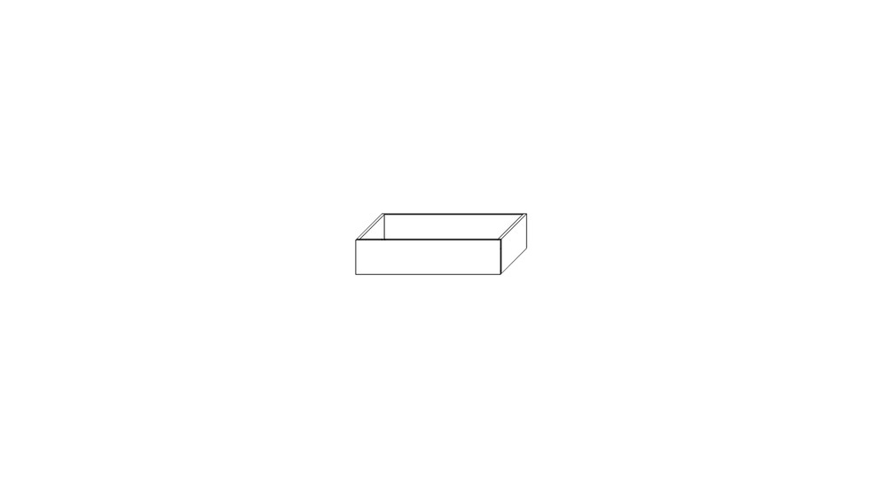 TANDEM II szuflada biała do szafy ADBOX 75 cm