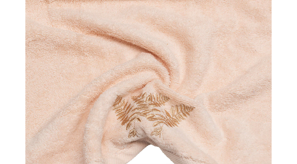 Ręcznik bawełniany beżowy LANNA 70x140 cm